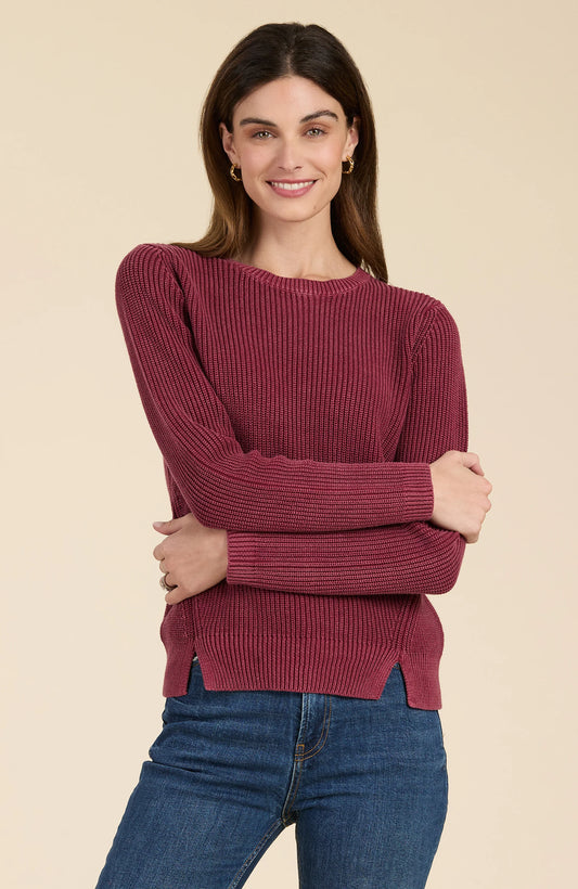 Tyler Boe Mineral Wash Sweater in Cayenne