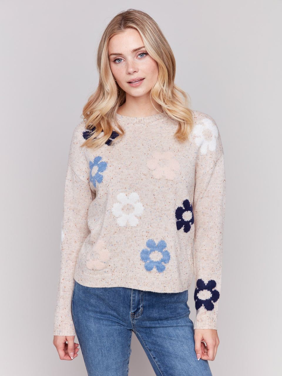 Charlie B Neps Yarn Knit Sweater