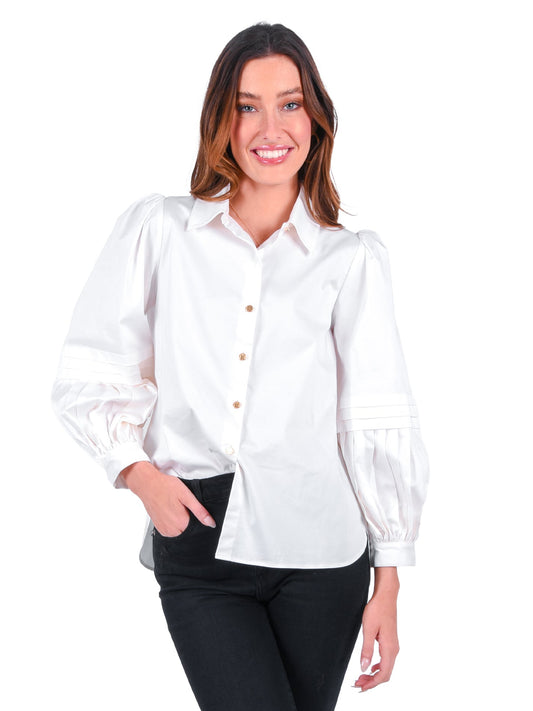 Emily McCarthy Oxford-White Cotton Poplin