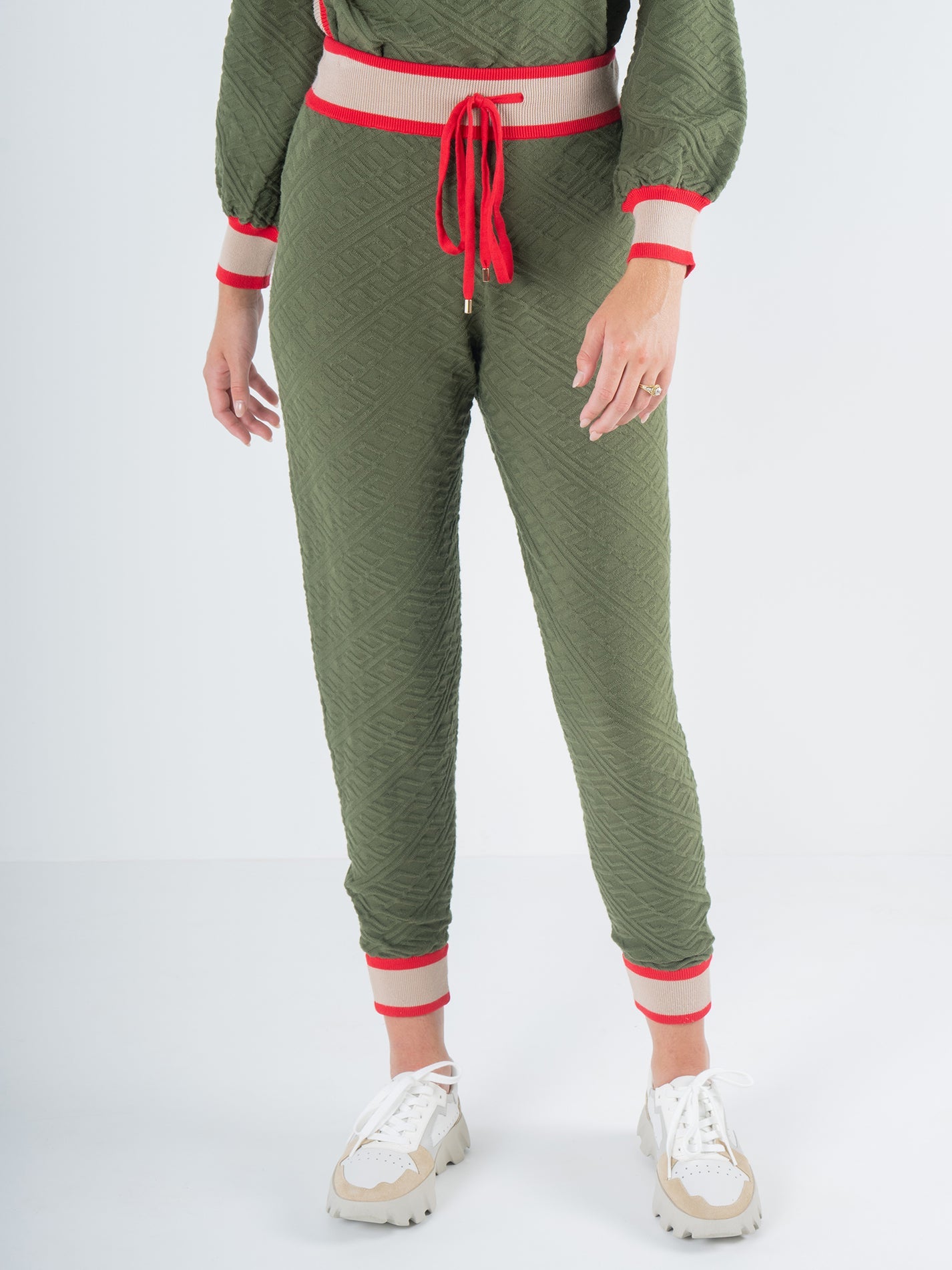 Emily McCarthy Downtown Jogger-Olive Night Monogram