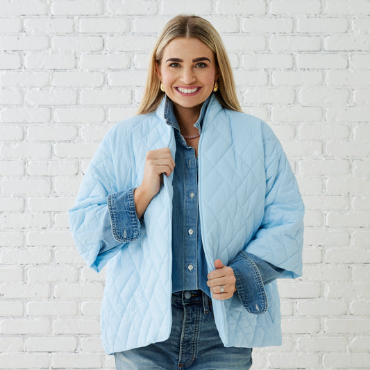 PENNY PUFFER LIGHT BLUE