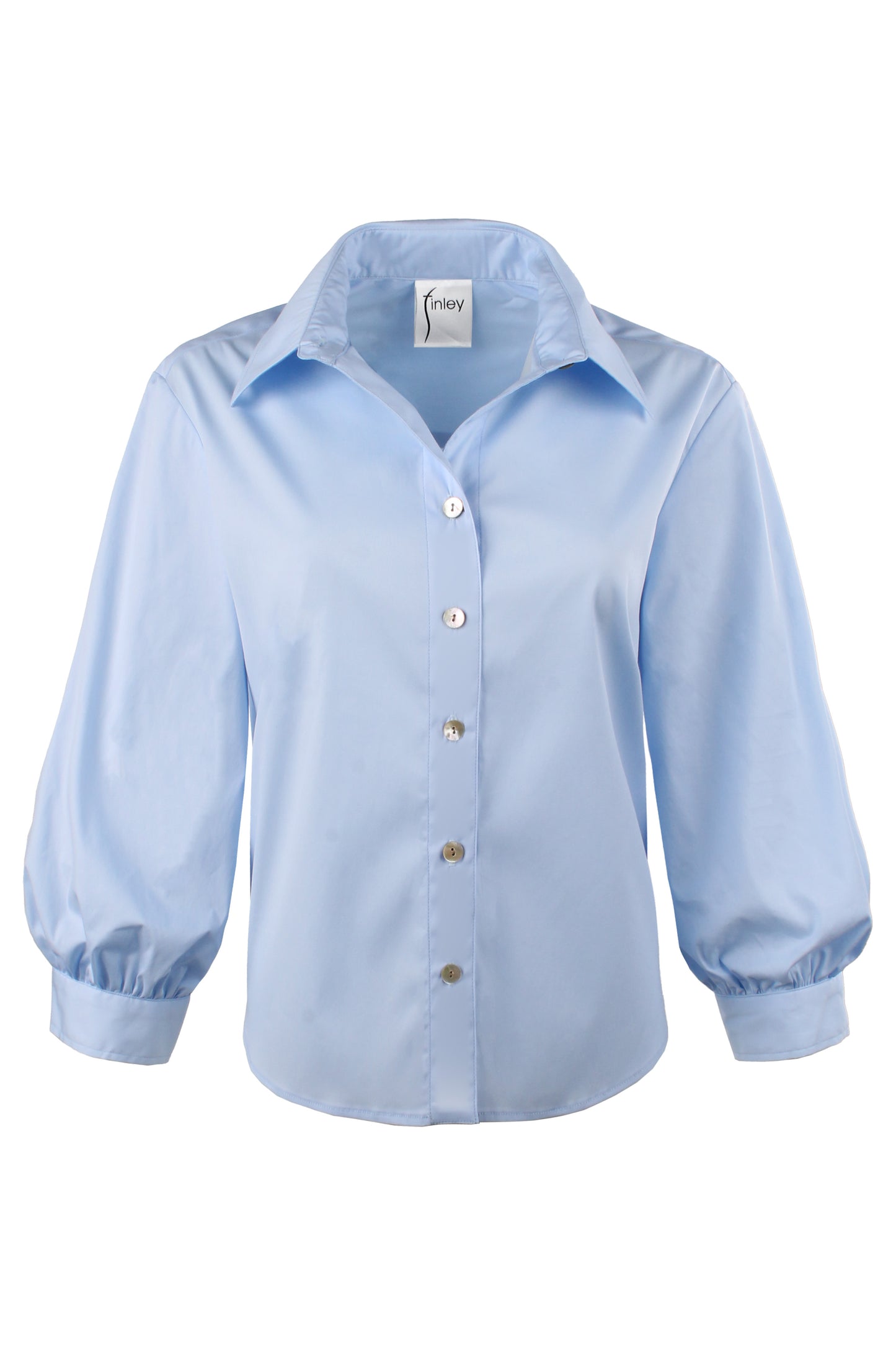 CORA SHIRT SOLID SILKY POPLIN