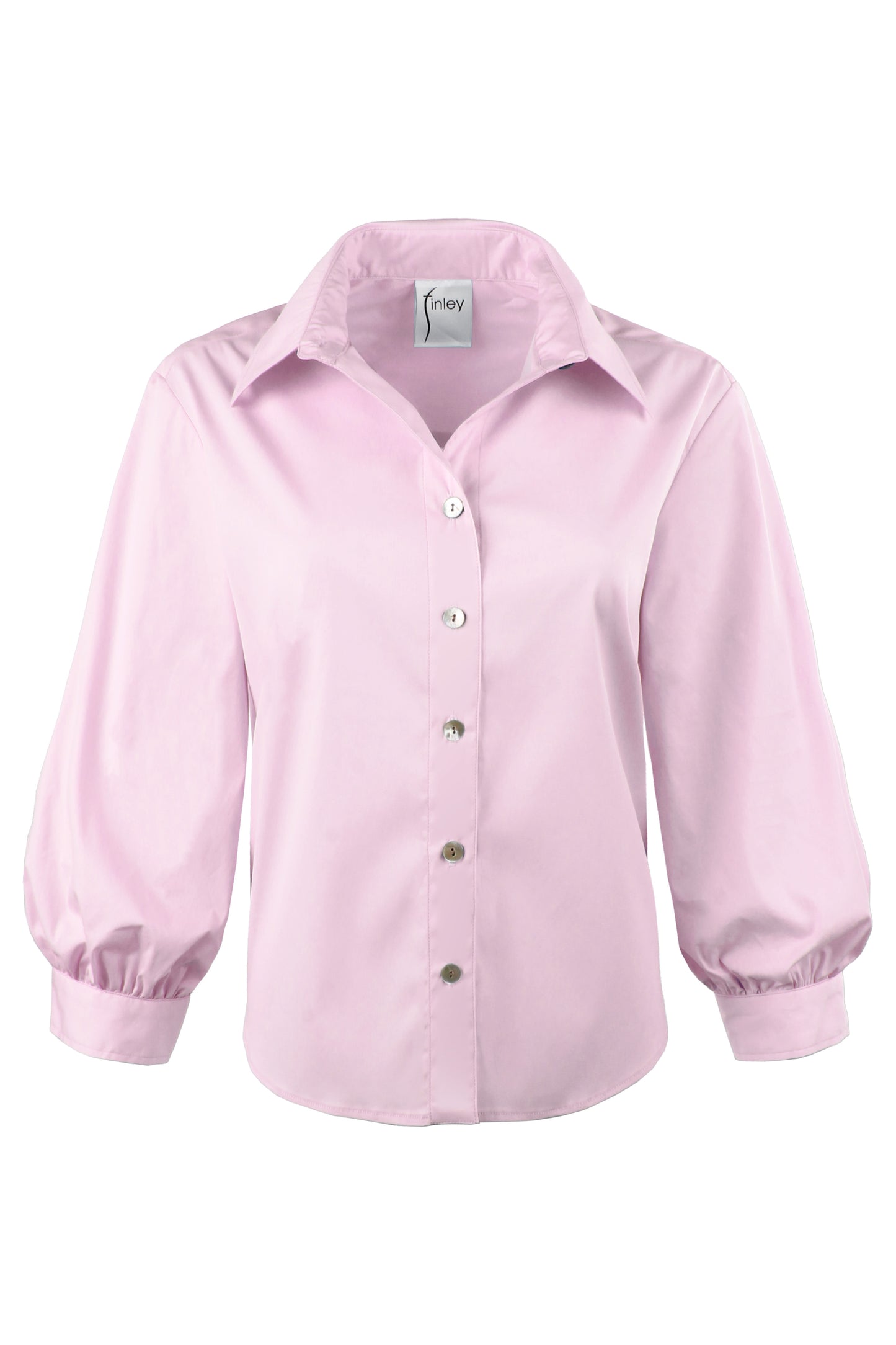 CORA SHIRT SOLID SILKY POPLIN